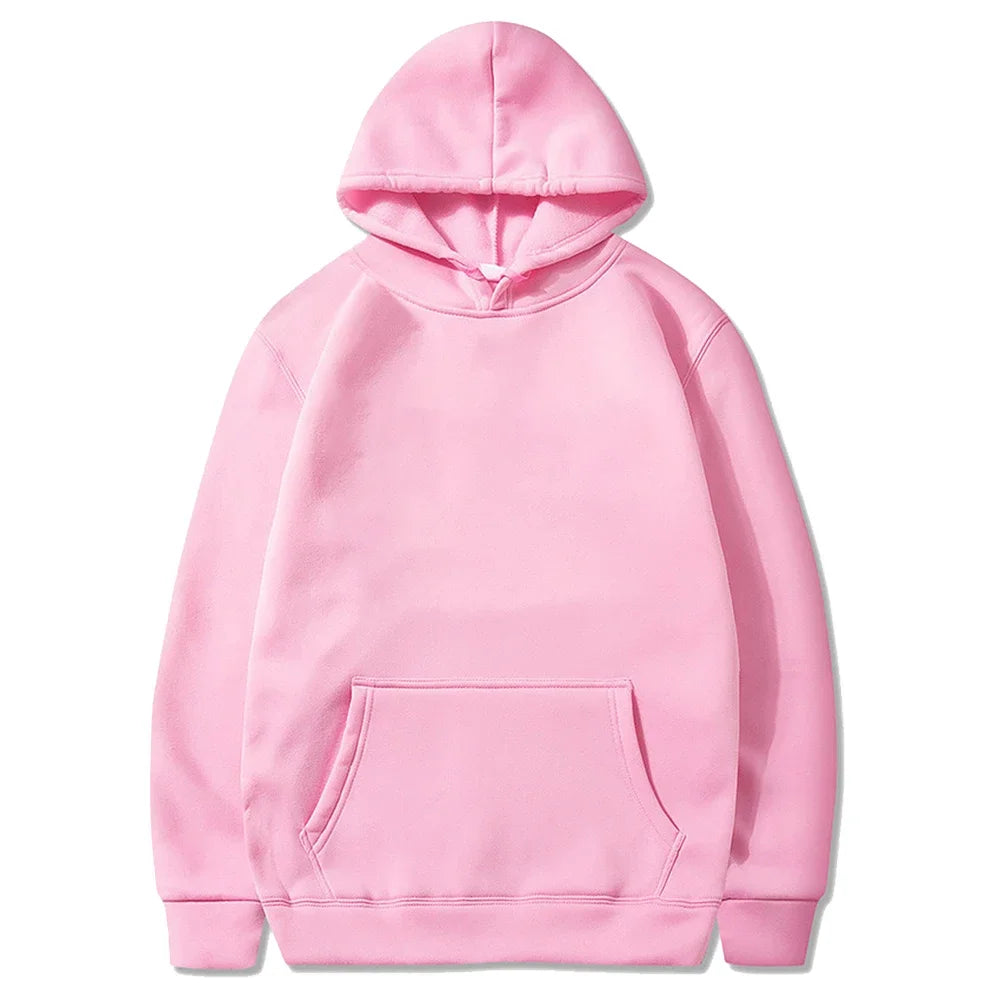 Men’s & Women’s Oversized Hoodies — Casual Fleece Pullover Sweatshirts Warm Spring Autumn Tops Black & Multi-Color