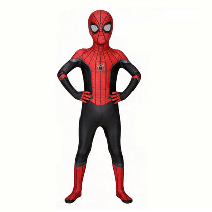 Halloween Hero Bodysuit - Stretchy Full-Body Jumpsuit with Head Cover for Cosplay Parties