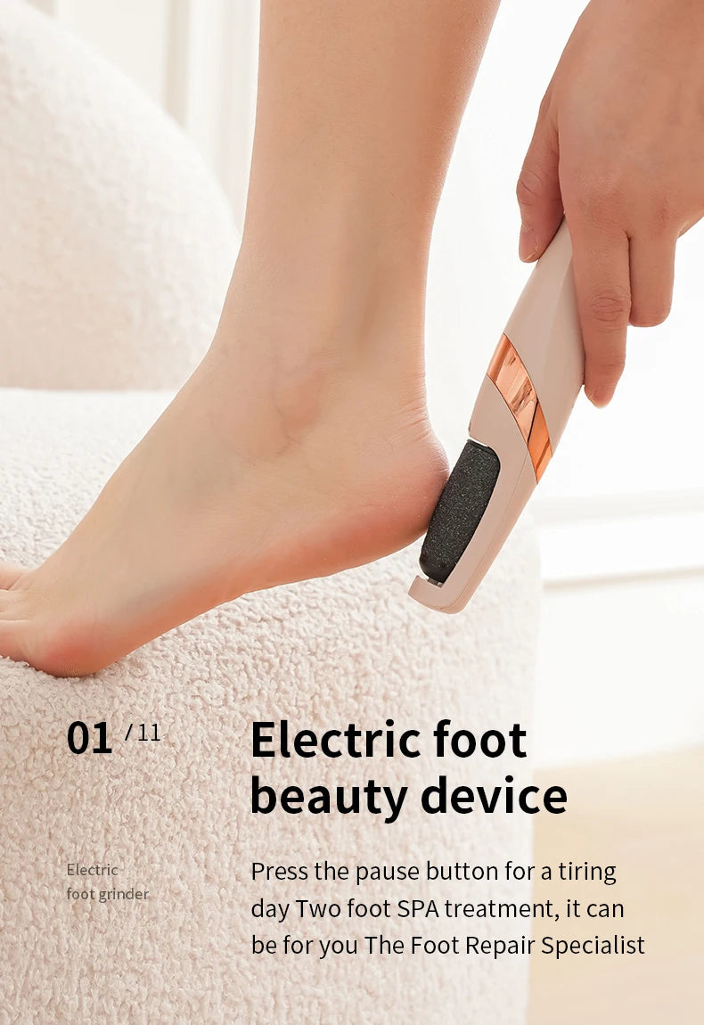 HOMFISH Electric Foot Grinder – Automatic Callus Remover Pedicure Machine for Smooth and Beautiful Feet