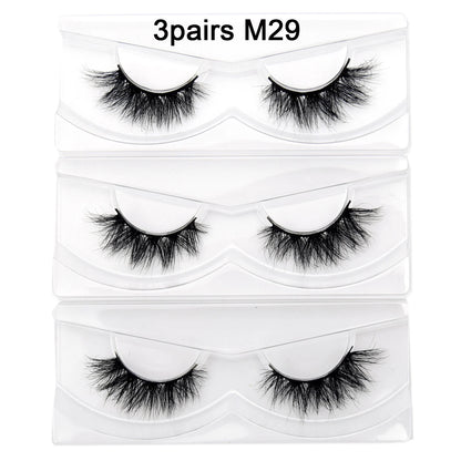 Visofree 13mm 3D Mink Eyelashes – Natural Long Handmade Cruelty-Free False Lashes for Makeup G04