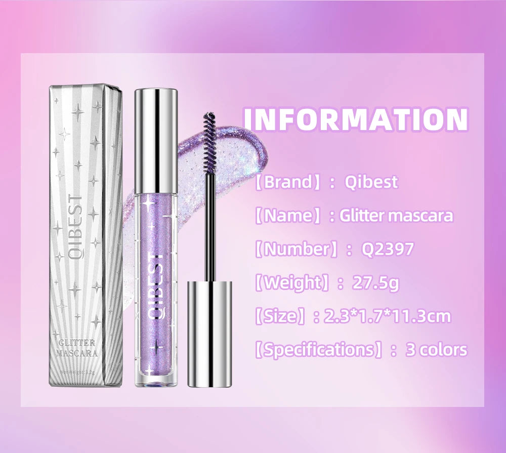Diamond Galaxy Glitter Mascara – Sweat-Proof, Quick-Dry, Long-Lasting Curling Thick Lash Makeup          Ask ChatGPT