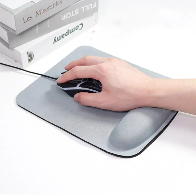 Simple Solid Color EVA Foam Wrist Mouse Pad - Comfortable Thick Sponge Gaming PC Keyboard Desk Mat, 210X230MM