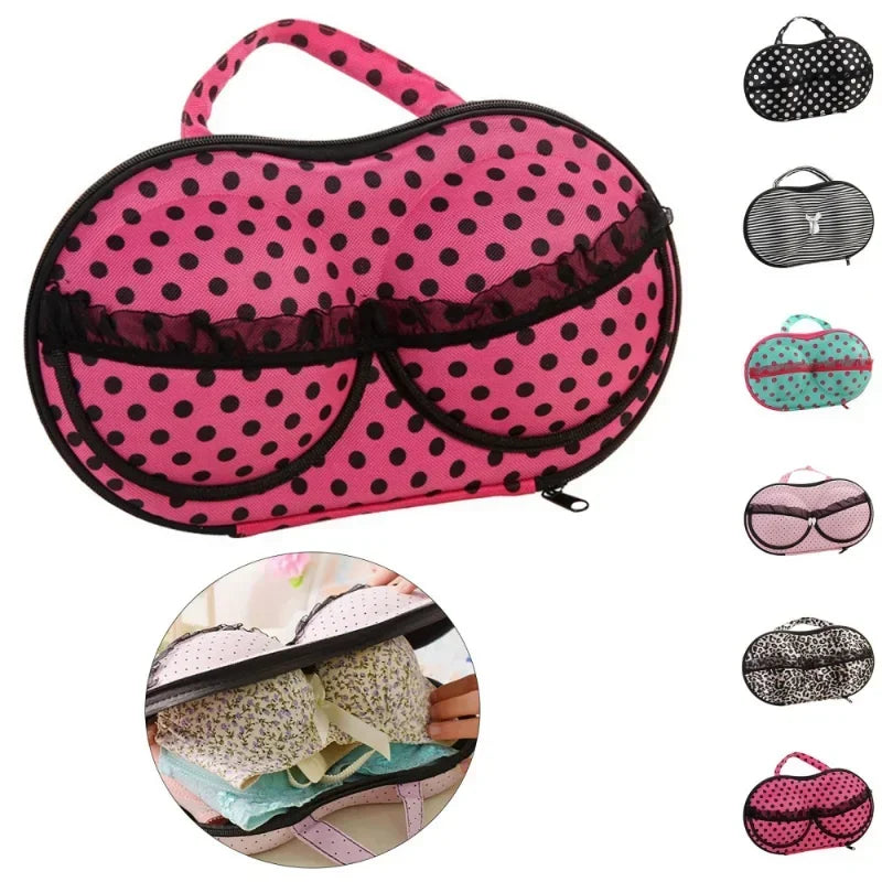 Waterproof Travel Bra and Underwear Organizer Bag – Portable Zip Storage Case for Home and Travel