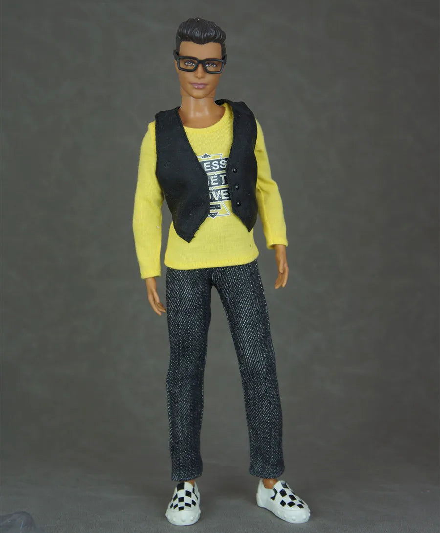 30cm Male Anime Doll Clothes – 1/6 BJD Fashion Casual Suit for KEN Dolls, DIY Reborn Toy Accessories & Gifts