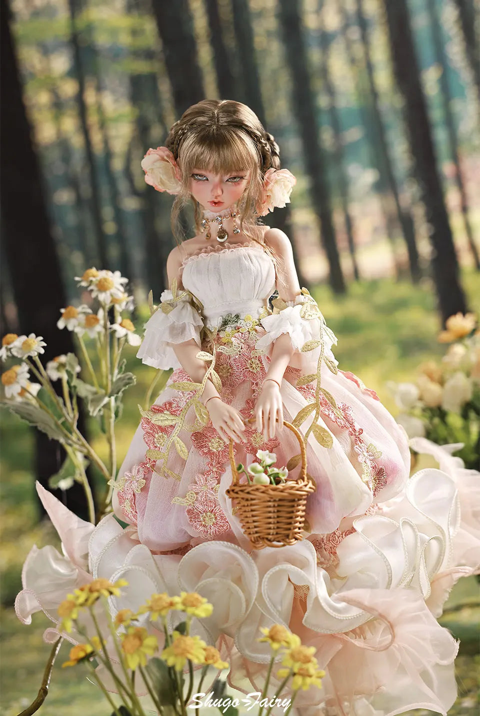 Sakina 1/4 Bariy Flower Jellyfish Resin Ball-Jointed Doll – Fullset Fantasy Art Toy Gift for Girls