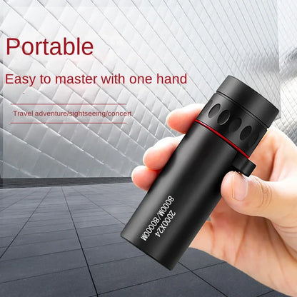 2000x24 HD Monocular Telescope – Mini Portable Phone Telescope with Holder for Outdoor Camping, Hunting & Birdwatching