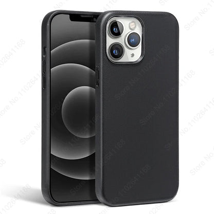 iPhone MagSafe Leather Case - Original Animated Cover for iPhone 13/14/15/16 Pro Max with Magnetic Wireless Charging Support