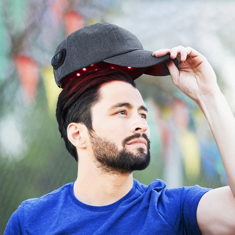 Infrared LED Hair Growth Cap – 660nm & 850nm Red Light Therapy for Hair Regrowth & Scalp Care