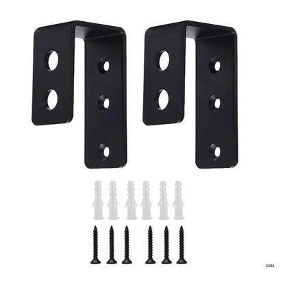 Door Barricade Security Clamps - U-Shaped Door Lock Brackets Set for Home, Barn, Shed, Garage & Gate Protection