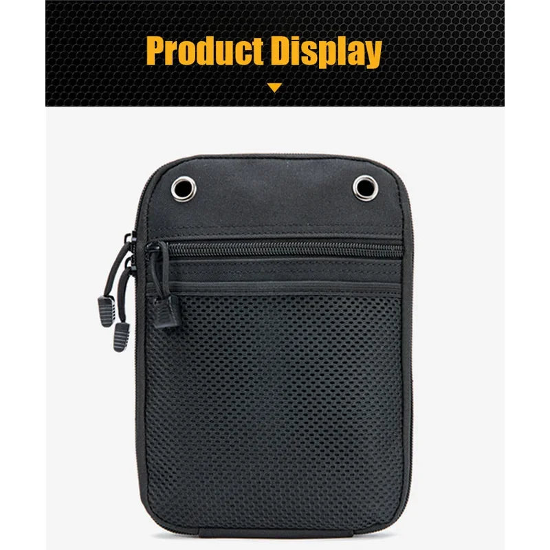 Molle Tactical Concealed Gun Holster Pouch - EDC Magazine & Pistol Carry Waist Fanny Pack for Handguns