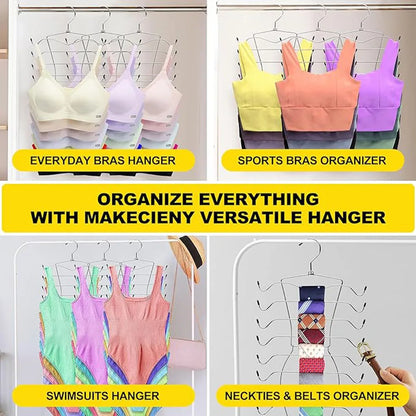 Multi-Layer Clothes Hanger – 1/2/3 Pack Folding Underwear, Bra & Trouser Storage Rack, Trace-Free Design