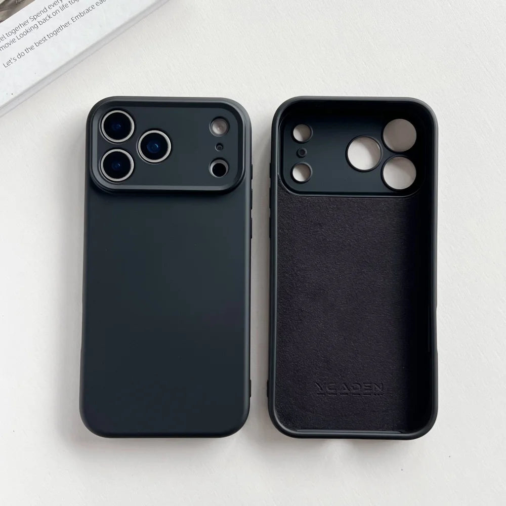 Liquid Silicone iPhone Case - Matte Soft Candy Color Cover for iPhone 11–18, 16e, Air, Plus & Pro Max Models