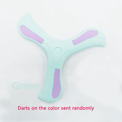 Soft Three-Leaf Boomerang Flying Disc - Interactive Outdoor Sports Toy for Kids and Adults, Fun Gifts and Active Play
