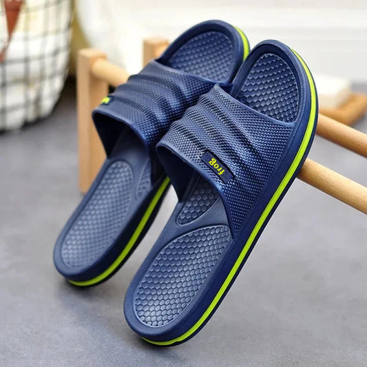 Men’s Summer EVA Home Slippers – Lightweight Slip-On Indoor House Shoes for Bathroom, Living Room & Beach Comfort