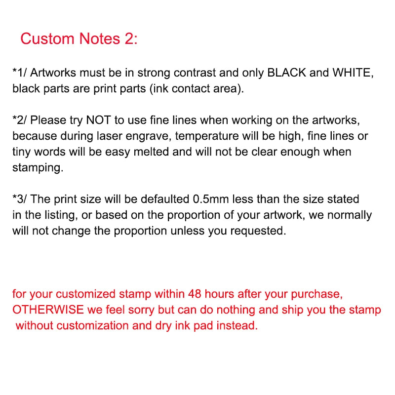 Custom Self-Inking Rectangular Stamp – Personalized 1-4 Line Office Stamp with Text, Logo, Image, or Drawing
