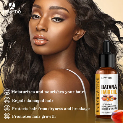 Lewedo Naturals Batana Oil - Pure Hair Care Treatment for Men & Women Nourishing Shiny Hair & Scalp Support