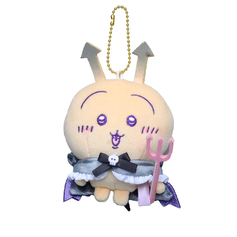 Chiikawa Angel & Devil Plush Doll Keychain — Jiikawa Xiaoba Usachi Small Pendant for Bag Decoration & Gift