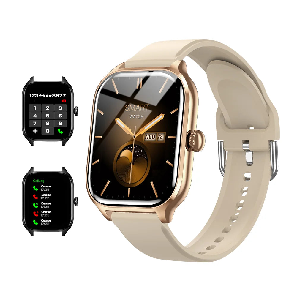 LAXASFIT H9 Promax Smartwatch – Bluetooth Call Answering, Heart Rate & SpO2 Monitoring, Calorie Tracking Fitness Watch
