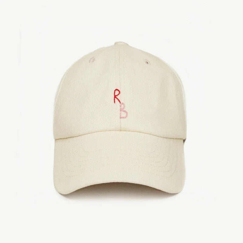 Monogram Cotton Baseball Cap - Hand-Dyed Soft Fabric Embroidered Letter Dad Hat