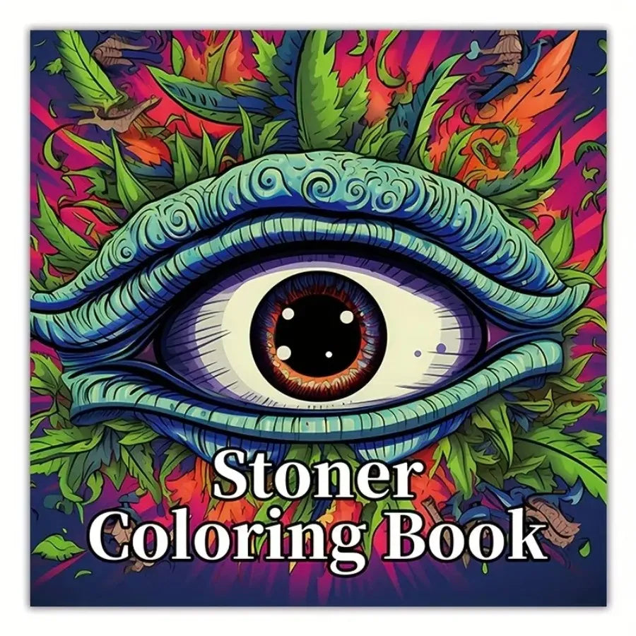 Art Coloring Book - Upgraded Thick Paper, 22 Pages, Stoner Coloring Gift for Holidays, Birthdays & Parties