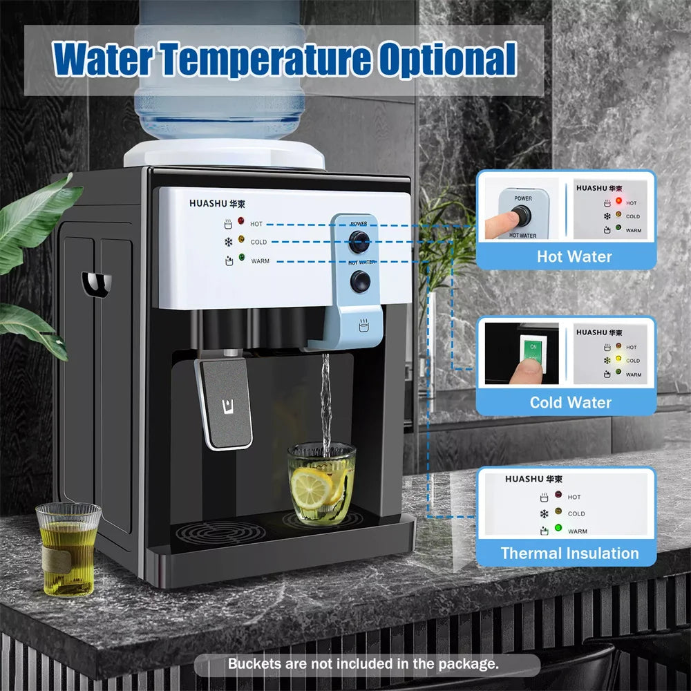 5 Gallon Top Loading Water Cooler Dispenser – Countertop Hot & Cold Drinking Machine