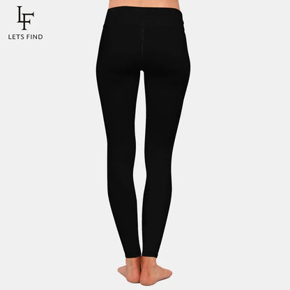 LETSFIND Women’s High Waist Full Leggings – Solid Colors, Black/Blue/Grey/Wine Red, High Elasticity & Comfort Fit