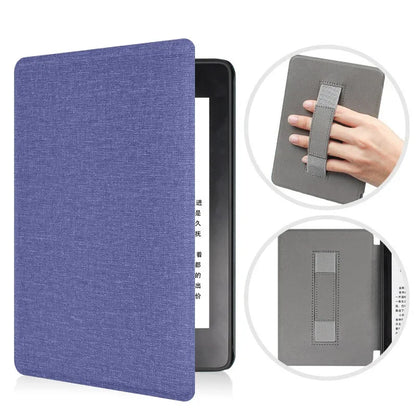 SA568B Leather Case for Kindle Paperwhite 12th Gen 2024 Signature Edition – 7-Inch Cover with Hand Strap & Auto Sleep