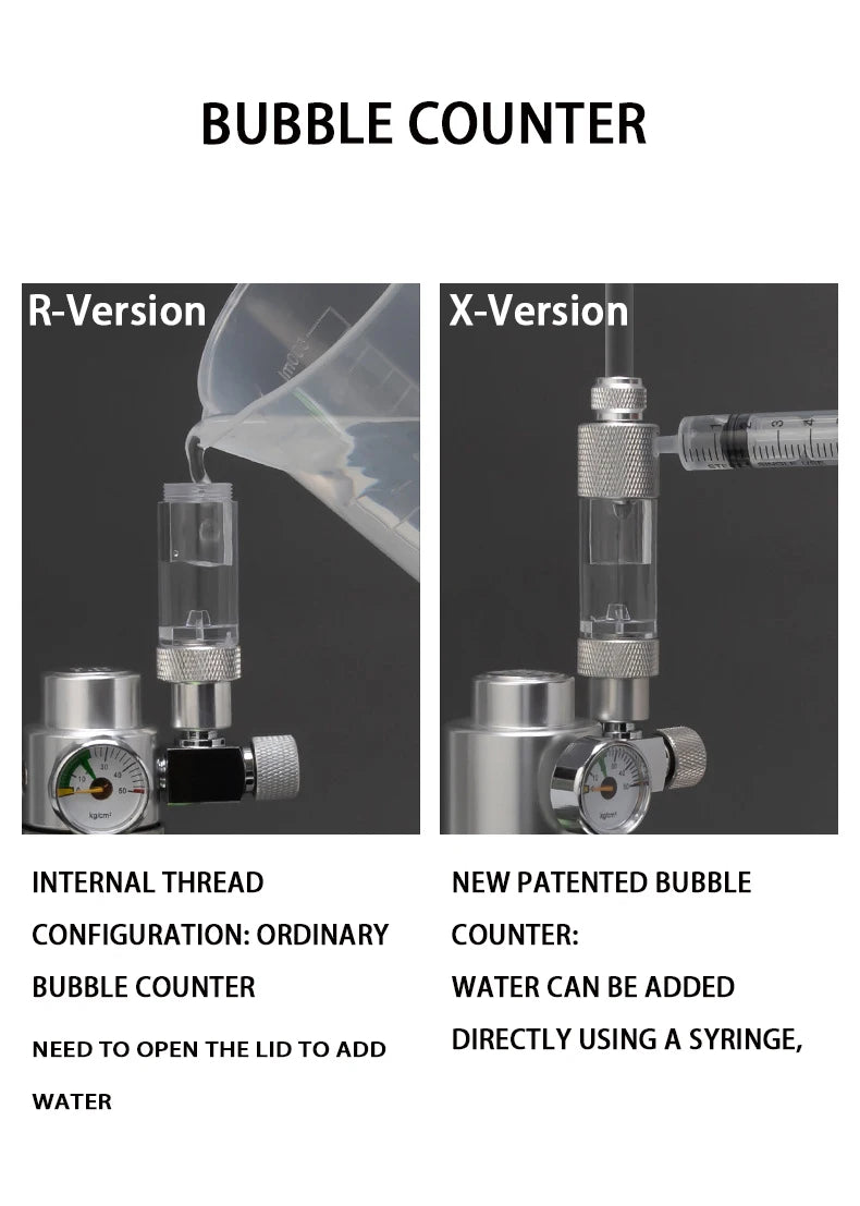 Aquarium DIY CO2 Generator Kit – Stainless Steel CO2 Cylinder & Carbon Dioxide Reactor System for Plants & Fish Tanks