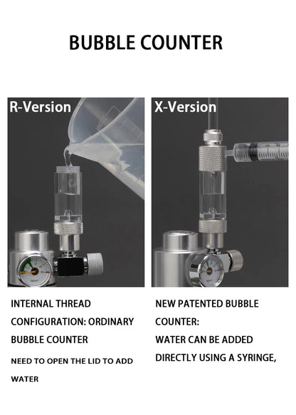 Aquarium DIY CO2 Generator Kit – Stainless Steel CO2 Cylinder & Carbon Dioxide Reactor System for Plants & Fish Tanks