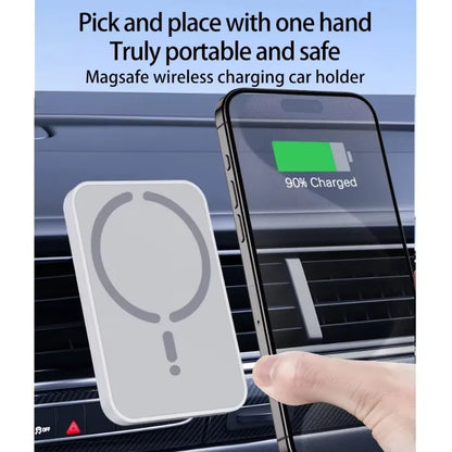 100W Magnetic Wireless Car Charger & Air Outlet Phone Holder — Fast Charging Station for iPhone 16/15/14/13/12 Pro Max