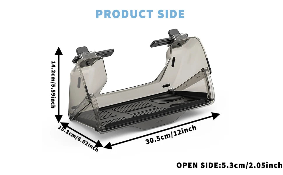 Center Console Organizer for Tesla Model 3 & Model Y Highland – Anti-Slip Under Screen Storage Box with Screen Back Storage