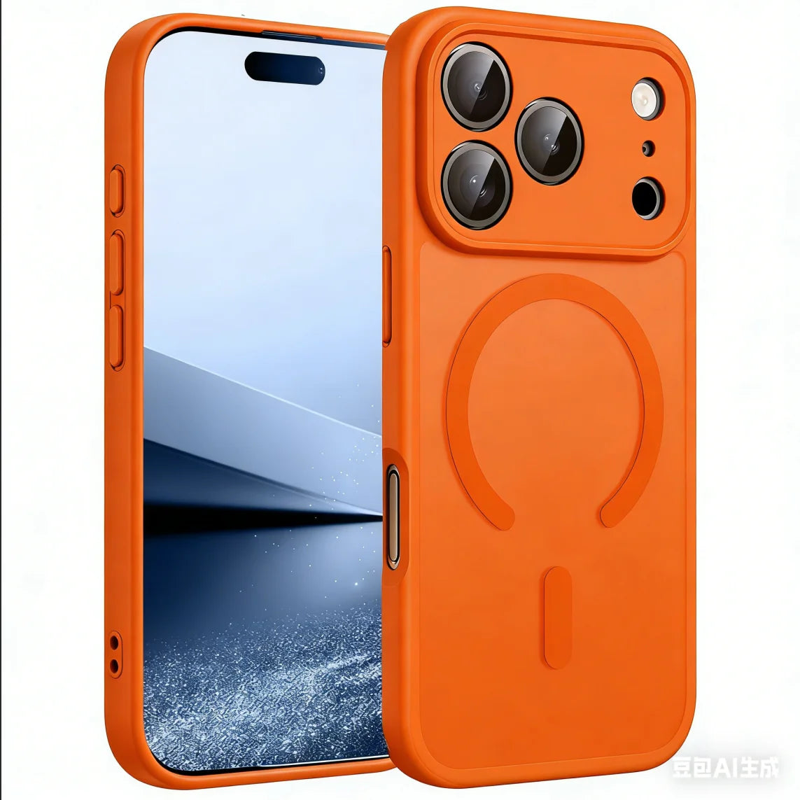 iPhone MagSafe Matte Case - Magnetic Wireless Charging & Camera Lens Protection for iPhone 12-17 Series