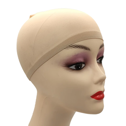 2PCS Stretch Mesh Wig Caps – Black & Brown Stocking Wig Cap for Weave, Hair Nets for Making Wigs