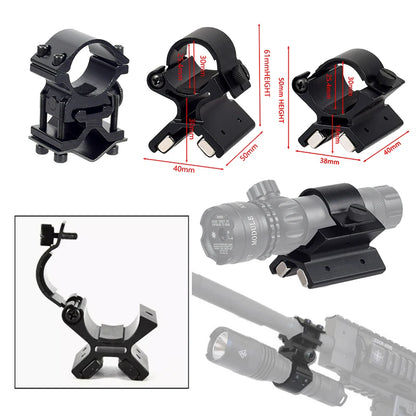 Magnetic Scope Mount Bracket - Strong X Holder for Flashlights, Lasers & Outdoor Accessories