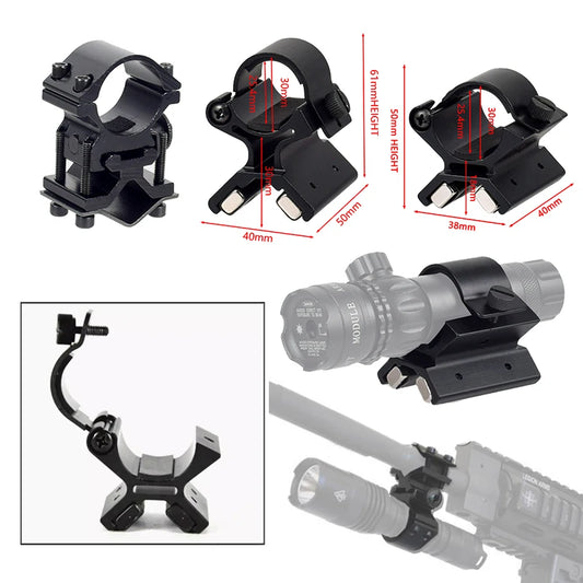 Magnetic Scope Mount Bracket - Strong X Holder for Flashlights, Lasers & Outdoor Accessories