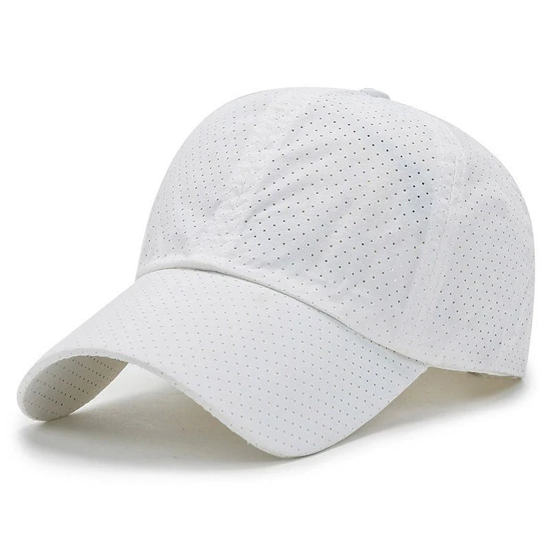 Quick Dry Mesh Sports Cap - Breathable Sun Hat for Running, Golf, Tennis, Jogging & Outdoor Activities