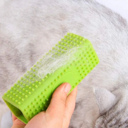Silicone Hollow Rubber Dog Hair Brush – Remover for Cars, Furniture, Carpet, Clothes, Pet Supplies