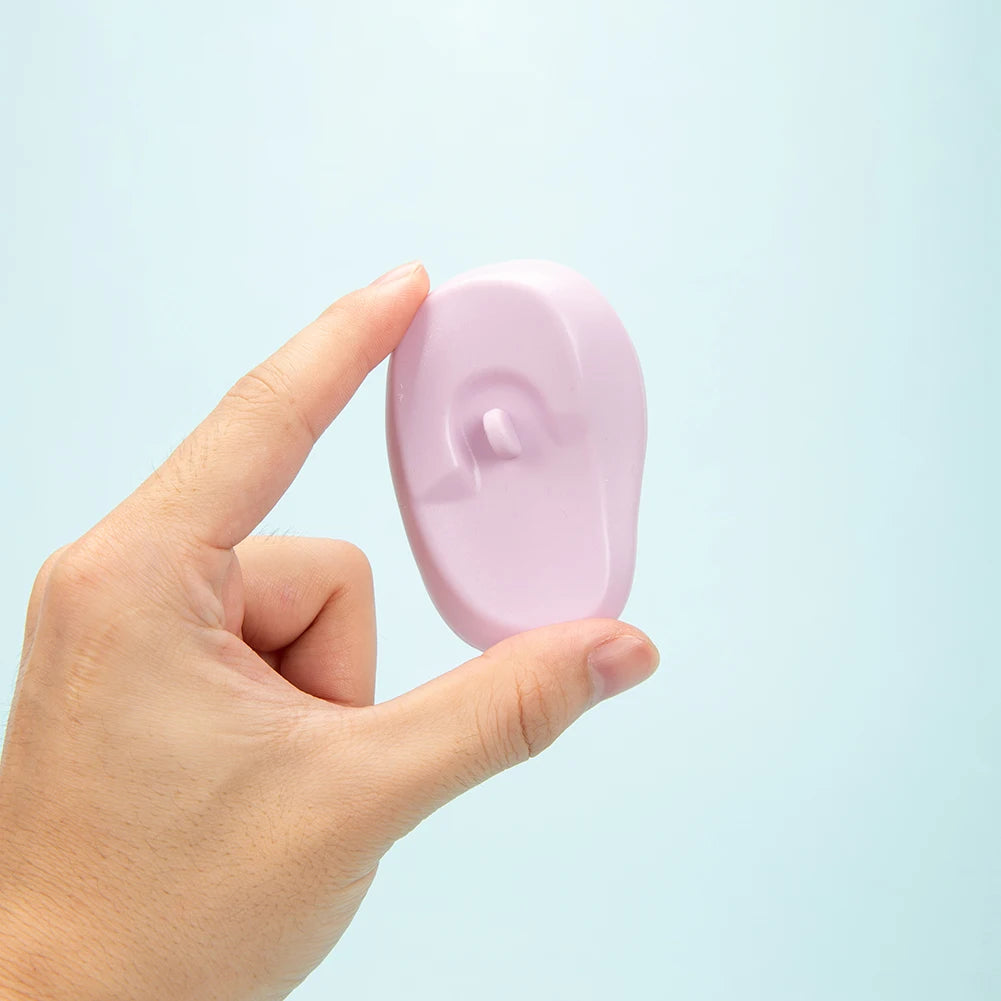 Silicone Ear Covers - Waterproof Hairdressing Ear Caps, Earmuffs for Shower, Salon, Bathing & Spa Use