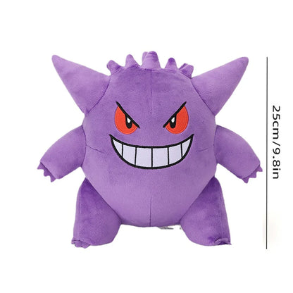 Original Pokémon Gengar Plush 24cm – Cute Pikachu Soft Stuffed Toy Doll for Kids Birthday Gift