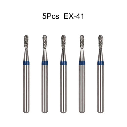 5pcs Dental Diamond Burs Drill FG 1.6mm – High-Speed Handpiece Burs for Polishing & Whitening