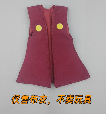 Naruto Anime Figure Accessories - 1/12 Scale Mini Robe, Skirt and Bamboo Hat for SHF Action Figures
