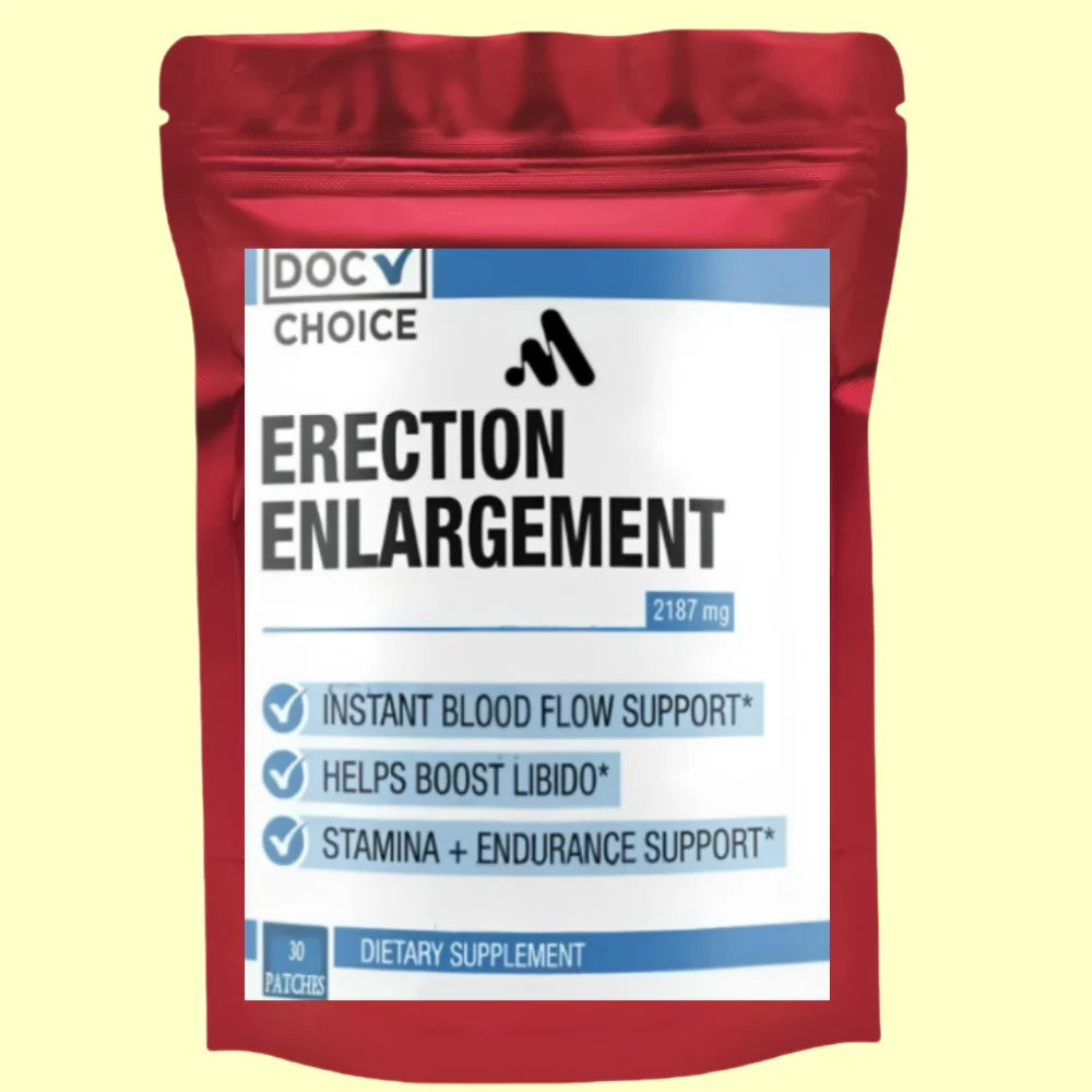 Men’s Performance Enlargement Transdermal Patches – 30 Patches for Growth, Thickness & Size Enhancement
