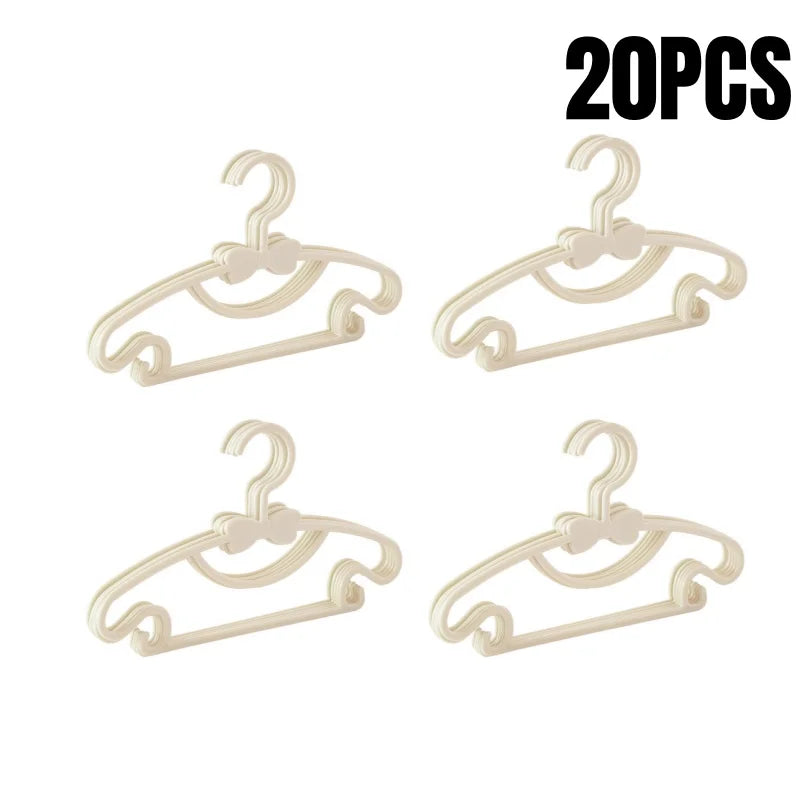 5-50PCS Baby Plastic Hangers – Kids Clothes Storage Rack for Nursery, Toddlers & Infants, Portable Home Use