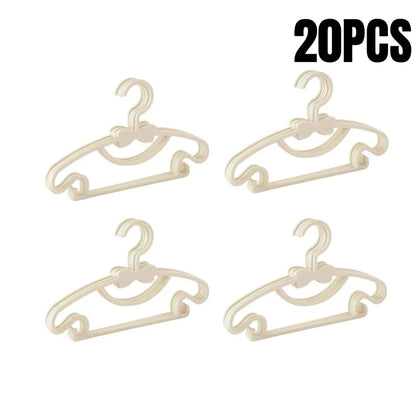 5-50PCS Baby Plastic Hangers – Kids Clothes Storage Rack for Nursery, Toddlers & Infants, Portable Home Use