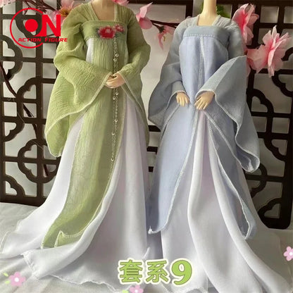 1/6 Female Doll Hanfu Outfit – Ancient Traditional Dress for 12-Inch Action Figures, Cosplay Model Toy