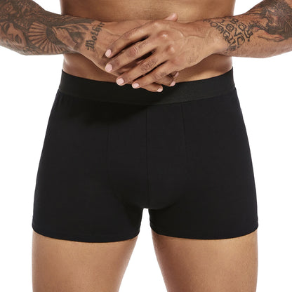 6-Pack Men's Black Boxer Shorts – Soft, Breathable Underwear for Comfort