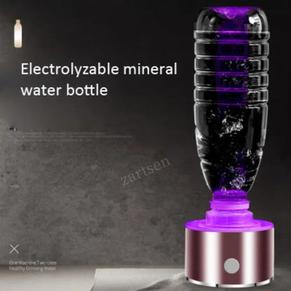 SPE/PEM Portable Hydrogen Water Generator – Alkaline Ionizer Bottle for Pure H2 Rich Electrolyzed Drinking Water