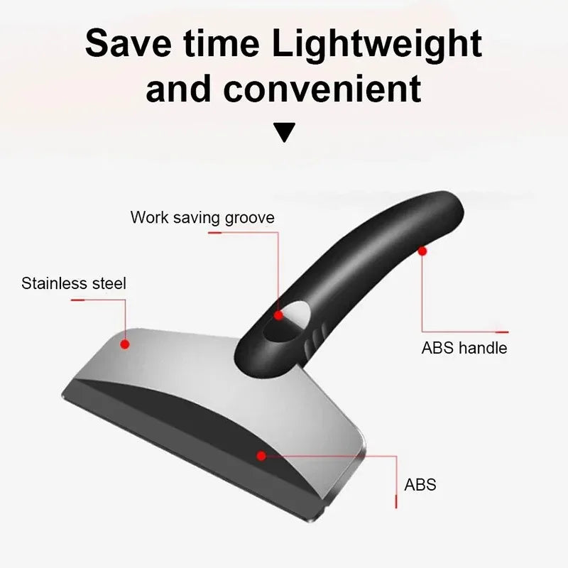 2Pcs Car Snow Shovel & Ice Scraper – Winter Windshield Defrosting Tool