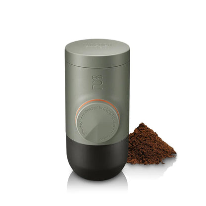 WACACO Minipresso GR2 – Portable Espresso Machine for Outdoor, Compatible with Ground Coffee, Travel & Camping Coffee Maker Gift