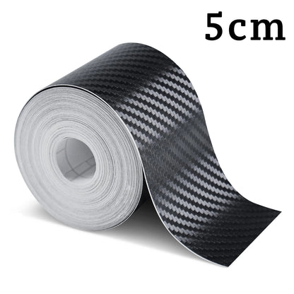 Nano Carbon Fiber 3D Car Tape Sticker 1–10m – Waterproof Door & Mirror Edge Protector Strip DIY Adhesive Protective Film for Vehicles